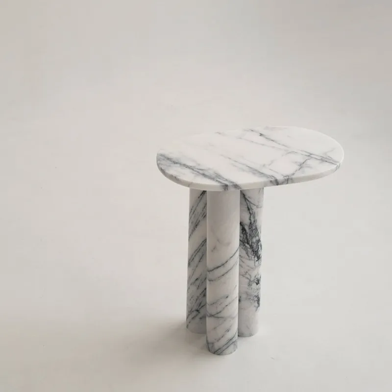 Sale Pamono Trio No. III Lilac Marble Side Table from Kiwano Concept