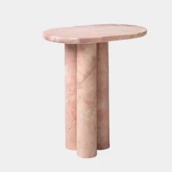 Pamono Trio No. III Pink Marble Side Table from Kiwano Concept> Tables