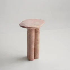 Pamono Trio No. III Pink Marble Side Table from Kiwano Concept><noscript><img width=