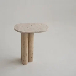 Discount Pamono Trio No. III Travertine Side Table from Kiwano Concept
