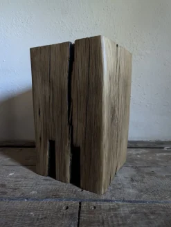 Pamono Trio of Oak Monoliths by Atelier Bloam, Set of 3> Tables