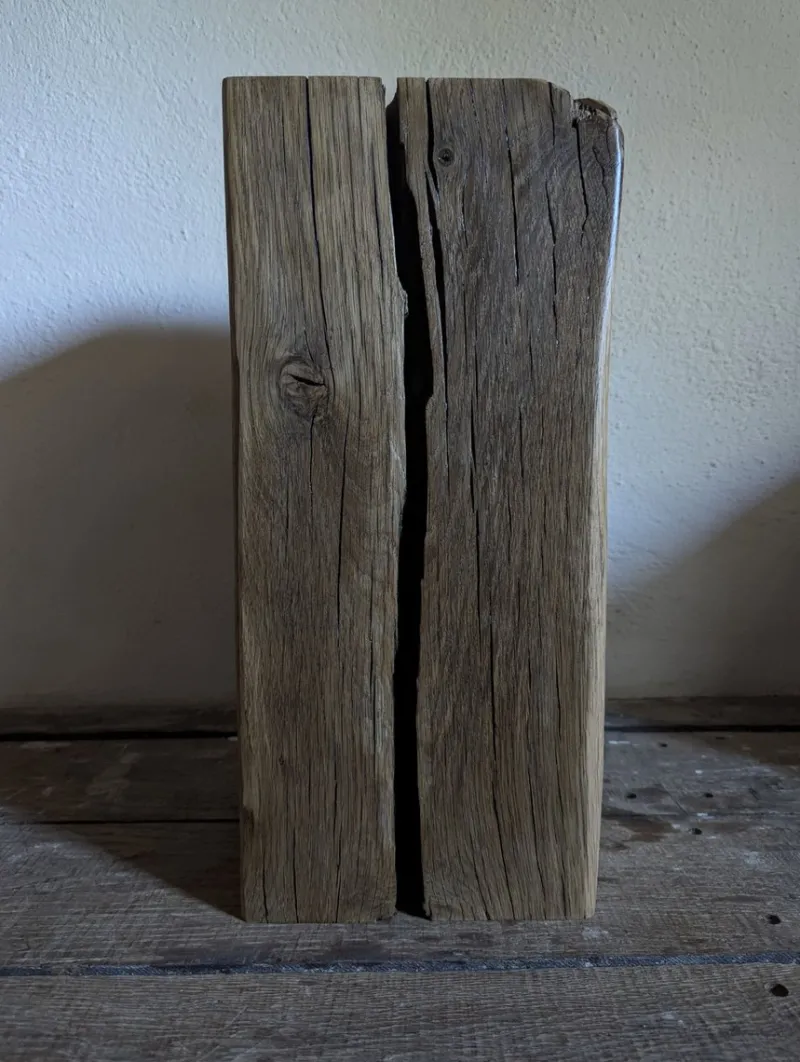 Pamono Trio of Oak Monoliths by Atelier Bloam, Set of 3> Tables