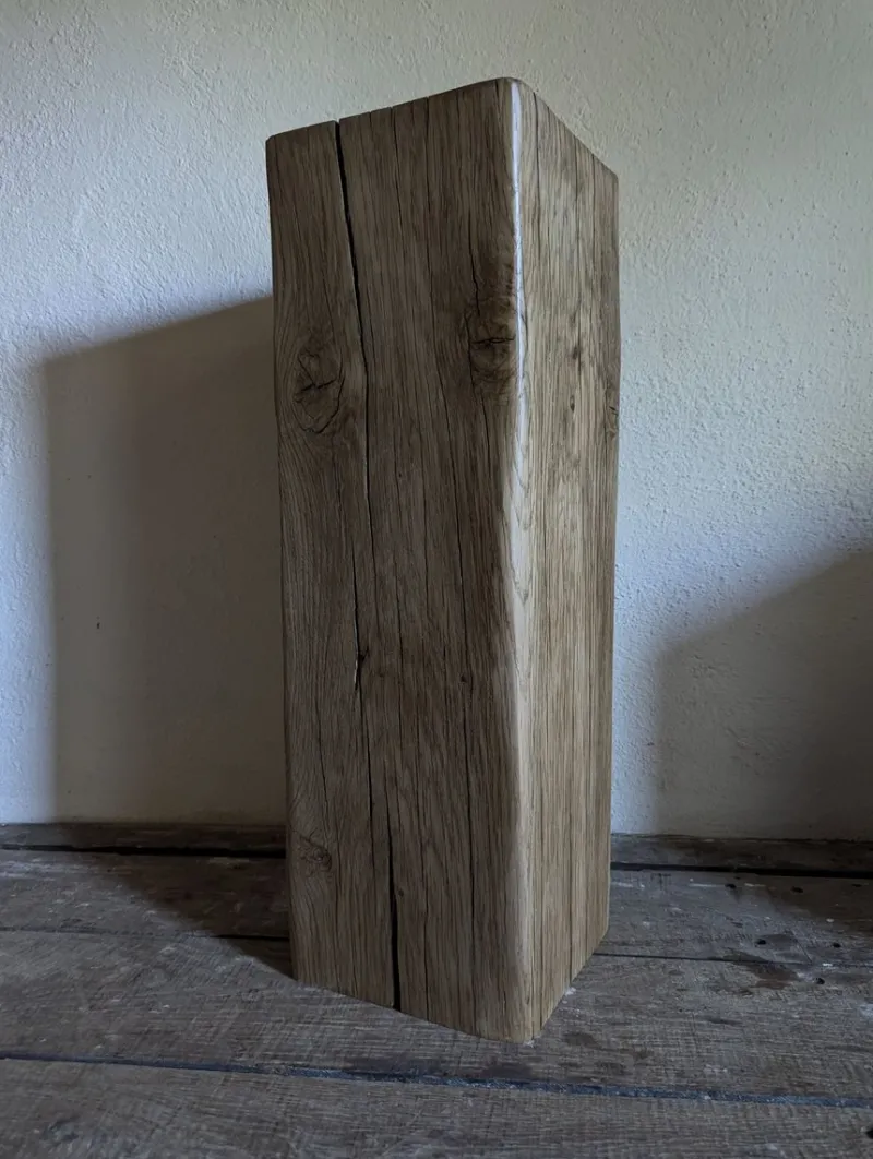 Pamono Trio of Oak Monoliths by Atelier Bloam, Set of 3> Tables
