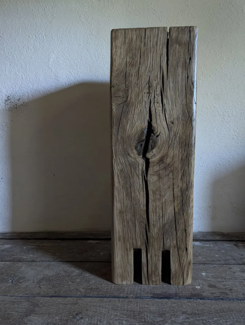 Pamono Trio of Oak Monoliths by Atelier Bloam, Set of 3> Tables
