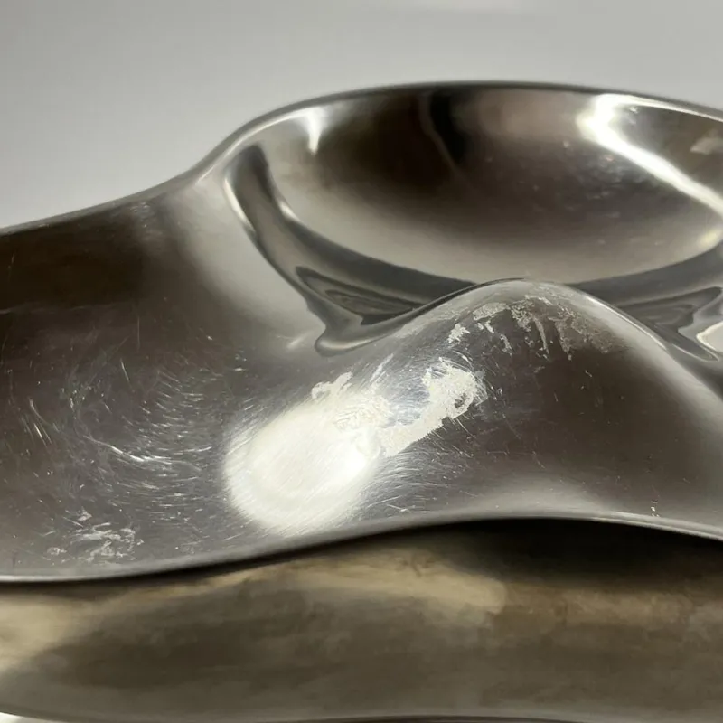 Best Pamono Tripartite Dish in Stainless Steel by Karim Rashid for Georg Jensen, Denmark, 1970s