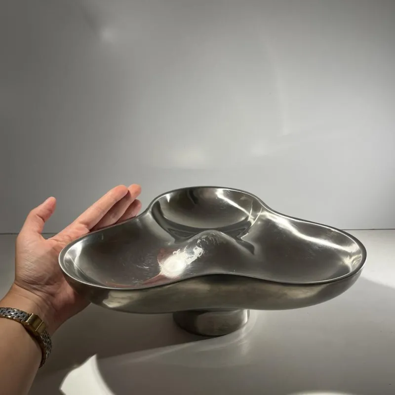 Best Pamono Tripartite Dish in Stainless Steel by Karim Rashid for Georg Jensen, Denmark, 1970s
