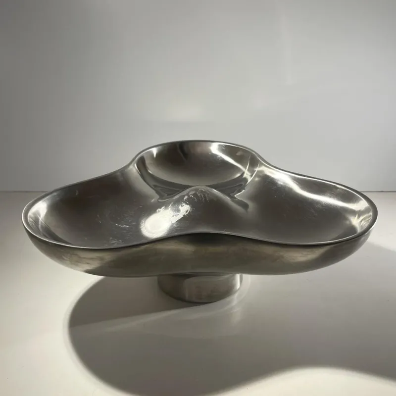 Best Pamono Tripartite Dish in Stainless Steel by Karim Rashid for Georg Jensen, Denmark, 1970s
