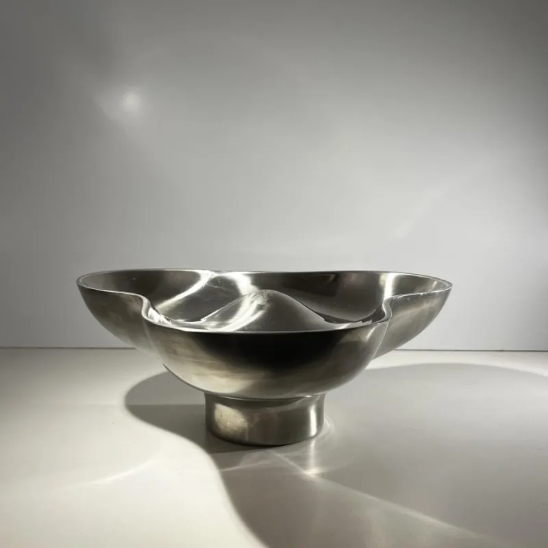 Best Pamono Tripartite Dish in Stainless Steel by Karim Rashid for Georg Jensen, Denmark, 1970s