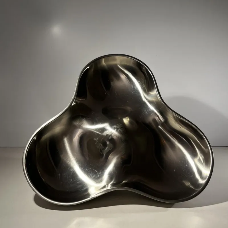 Best Pamono Tripartite Dish in Stainless Steel by Karim Rashid for Georg Jensen, Denmark, 1970s