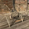 Pamono Tripod Iron Garden Chair, 1950s> Garden Seating