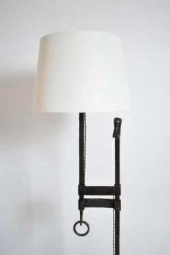 Sale Pamono Tripod Wrought Iron Floor Lamp, 1950s
