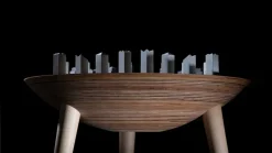 Pamono Trojan Chess Table from Futuro Studio, 2019, Set of 33><noscript><img width=