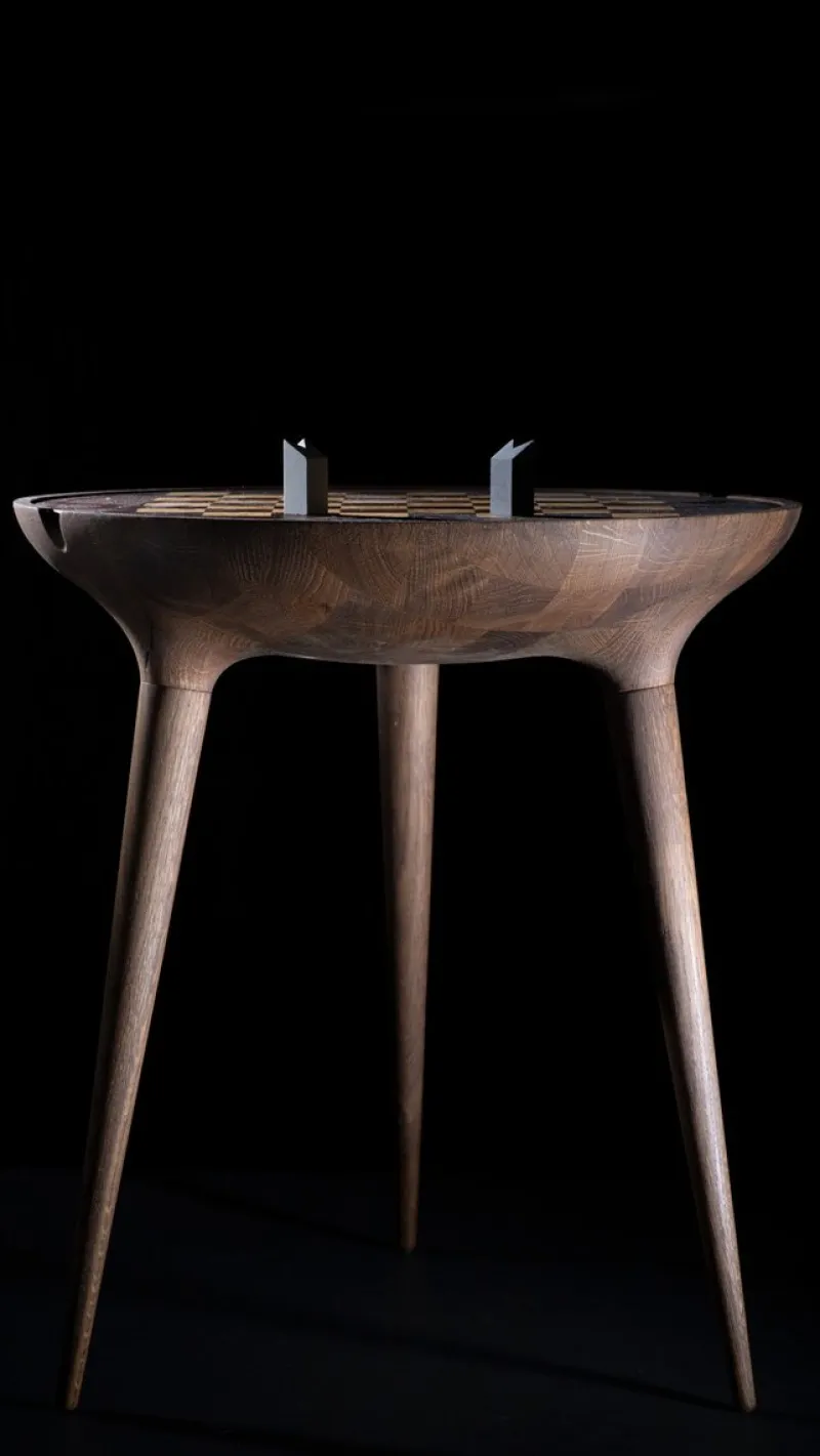 Pamono Trojan XXI Chess Table from Futuro Studio, 2021, Set of 33> Tables|Game Tables