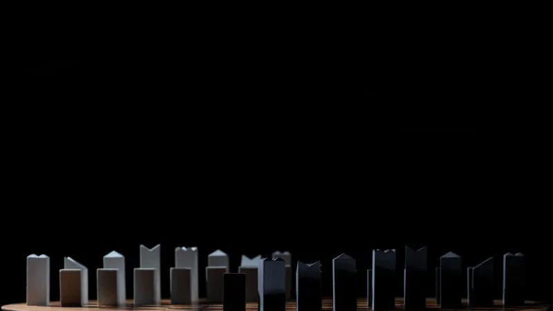 Pamono Trojan XXI Chess Table from Futuro Studio, 2021, Set of 33> Tables|Game Tables