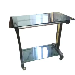 Outlet Pamono Trolley with Smoked Shelves, 1960s