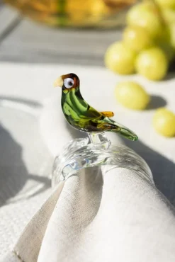 Sale Pamono Tropical Birds Napkin Rings from Casa Rialto, Set of 6
