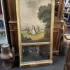 Pamono Trumeau Mirror with Romantic Painting, 1800s> Mirrors