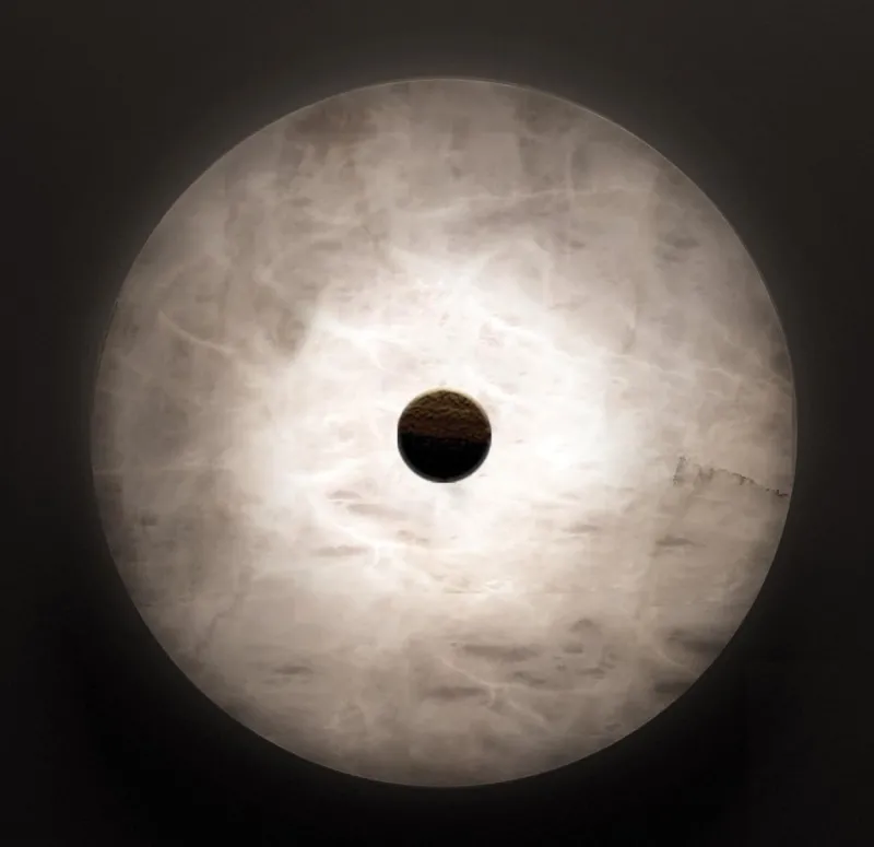 Pamono Tsuki Medium Shiny Black Wall Light by Alabastro Italiano> Wall Lights & Sconces