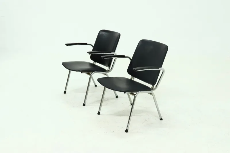 Pamono Tubular Chairs by Gebroeders De Wit, 1960s, Set of 2> Lounge Chairs & Armchairs
