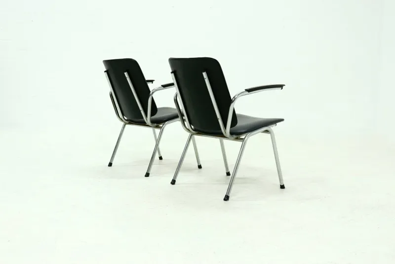 Pamono Tubular Chairs by Gebroeders De Wit, 1960s, Set of 2> Lounge Chairs & Armchairs