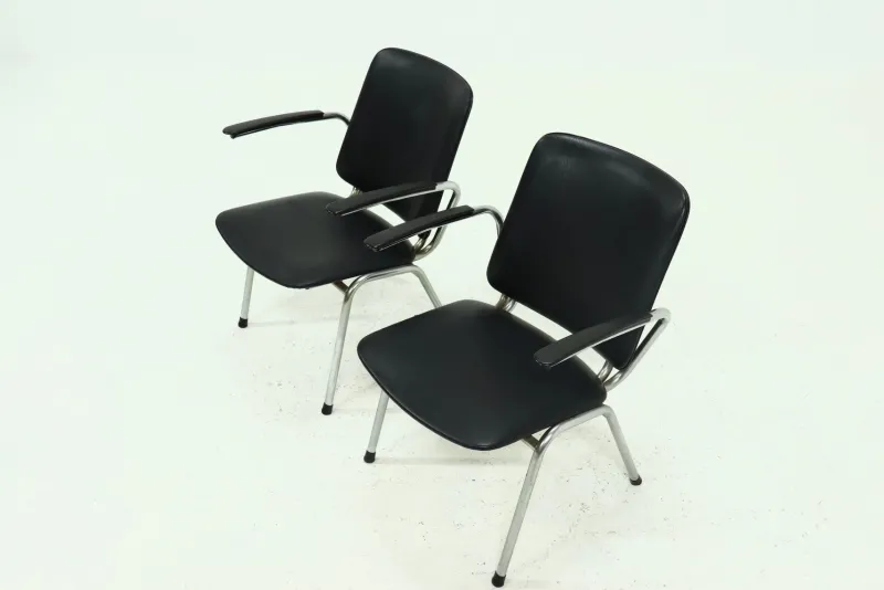 Pamono Tubular Chairs by Gebroeders De Wit, 1960s, Set of 2> Lounge Chairs & Armchairs