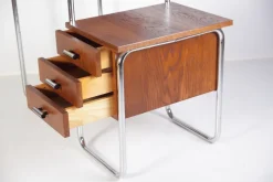 Online Pamono Tubular Chrome Table or Desk from Kovona, 1950s