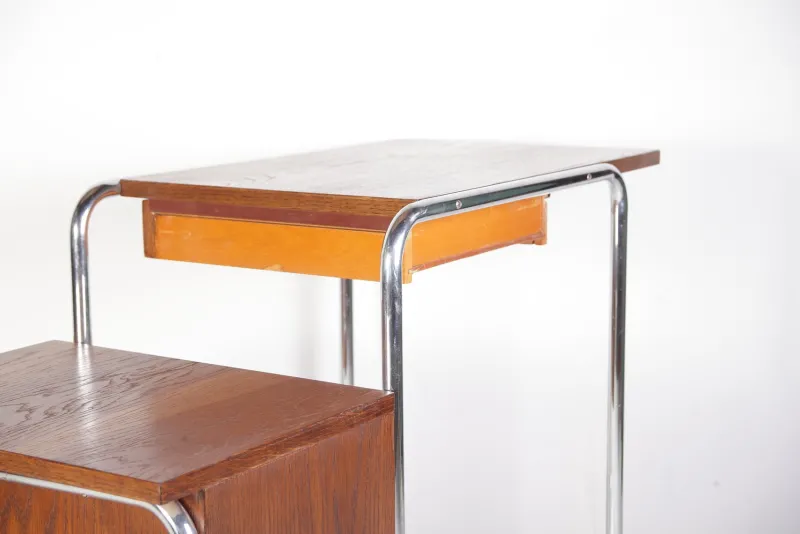 Online Pamono Tubular Chrome Table or Desk from Kovona, 1950s