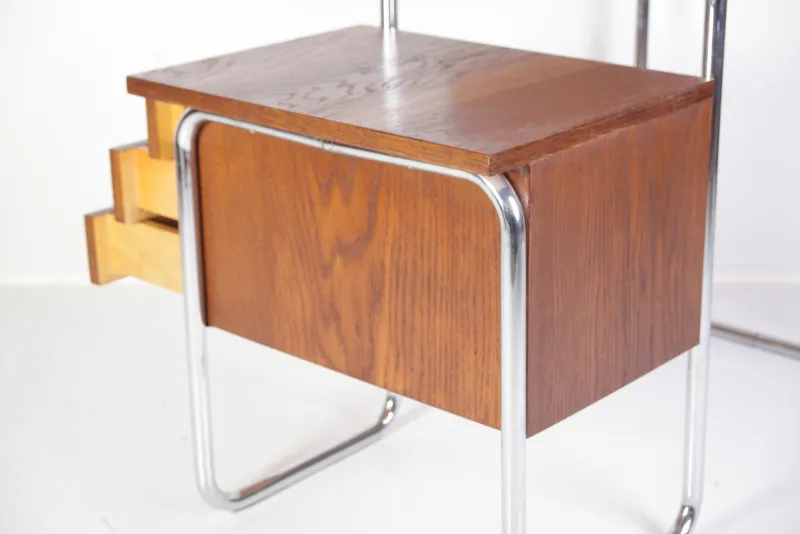 Online Pamono Tubular Chrome Table or Desk from Kovona, 1950s
