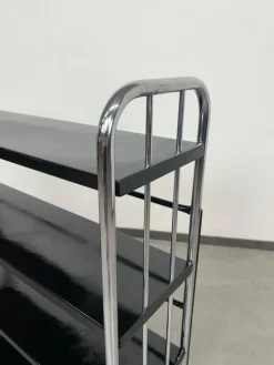 Pamono Tubular Steel Bauhaus Shelf, 1930s><noscript><img width=