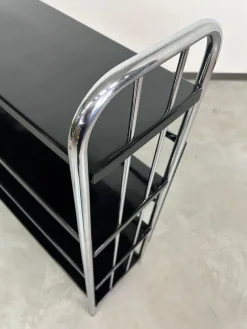 Pamono Tubular Steel Bauhaus Shelf, 1930s><noscript><img width=