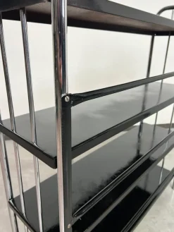 Pamono Tubular Steel Bauhaus Shelf, 1930s><noscript><img width=
