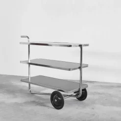 Pamono Tubular Trolley in the style of Thonet, 1980s><noscript><img width=