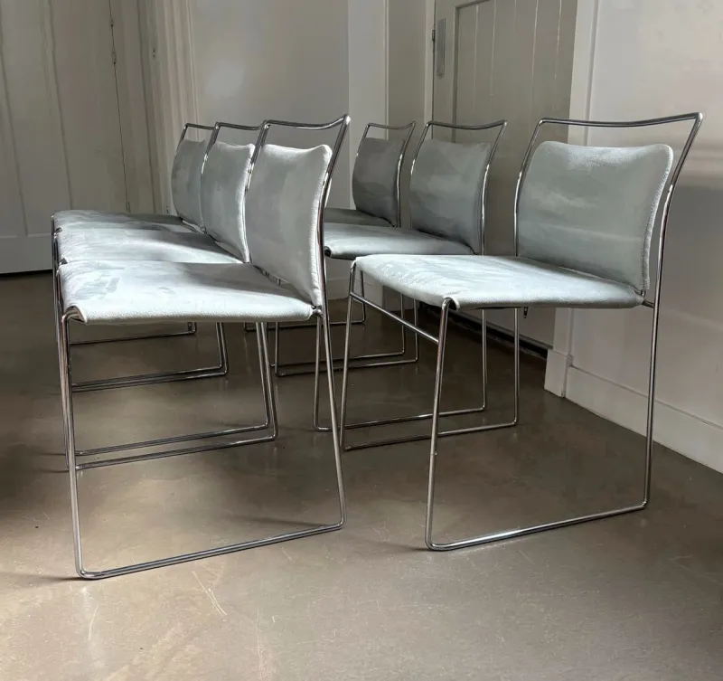 Pamono Tulu Chairs by Kazuhide Takahama for Gavina, Italy, 1970s, Set of 6> Side Chairs & Dining Chairs