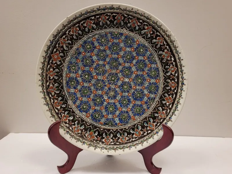 Pamono Turkish Ceramic Dish, 1950s> Dinner Plates & Bowls