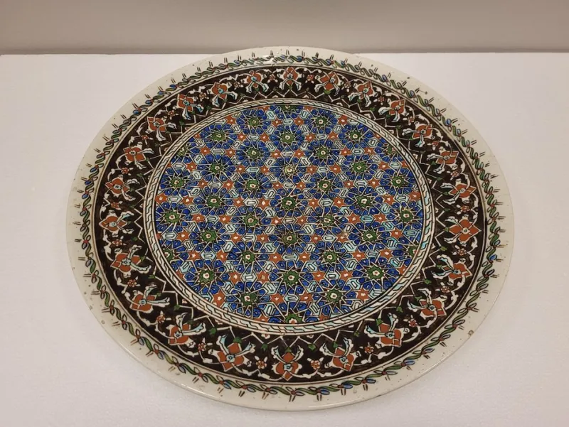 Pamono Turkish Ceramic Dish, 1950s> Dinner Plates & Bowls