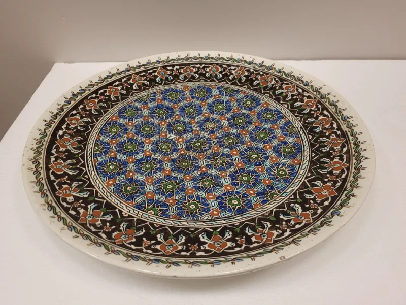Pamono Turkish Ceramic Dish, 1950s> Dinner Plates & Bowls