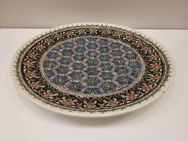 Pamono Turkish Ceramic Dish, 1950s> Dinner Plates & Bowls