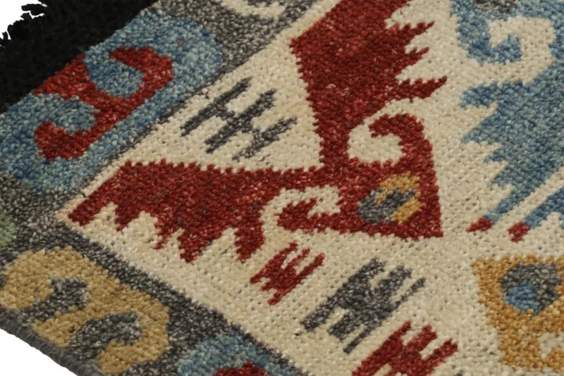 Pamono Turkish Style Rug with Polychromatic Geometric Patterns from R&K Principal Jahanshah Nazmiyal> Carpets & Textiles|Carpets & Textiles
