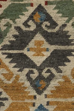 Pamono Turkish Style Rug with Polychromatic Geometric Patterns from R&K Principal Jahanshah Nazmiyal><noscript><img width=