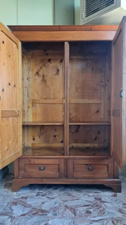 Pamono Tuscan Fir Wardrobe, 1890s