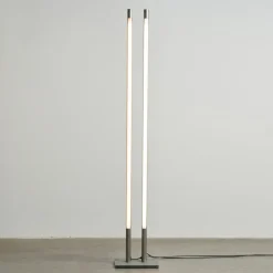 Pamono Twin Light Poles Lamp by Jörg Schellmann> Floor Lamps