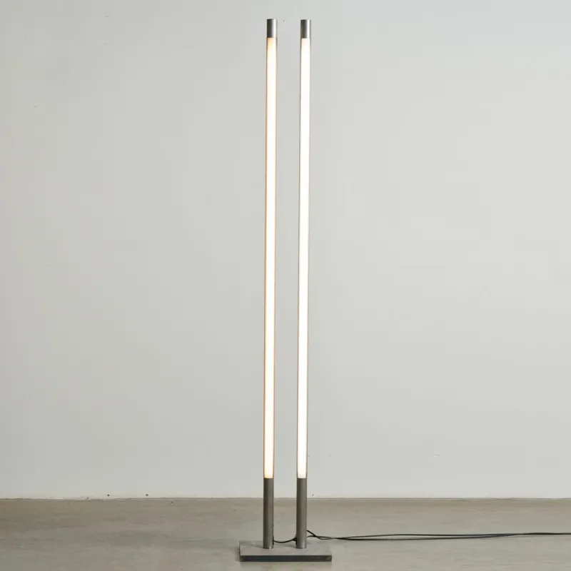 Pamono Twin Light Poles Lamp by Jörg Schellmann> Floor Lamps