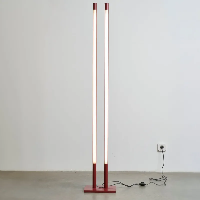 Pamono Twin Light Poles Lamp by Jörg Schellmann> Floor Lamps