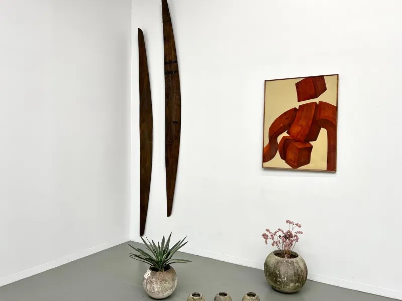 Sale Pamono Twisting Totem Body, 1970s, Oil on Canvas