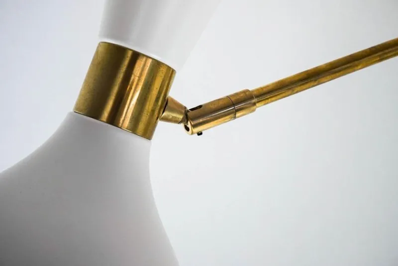 Outlet Pamono Two Arms Adjustable Articulated Sconce by Silvio Piattelli