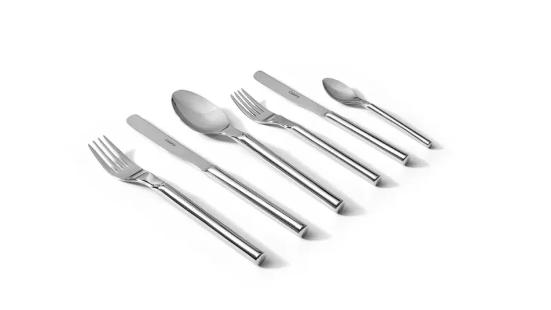 Pamono Two Faces of the Moon Cutlery Set by Afra & Tobia Scarpa for Cassina, Set of 24> Tabletop|Cutlery & Serving Utensils