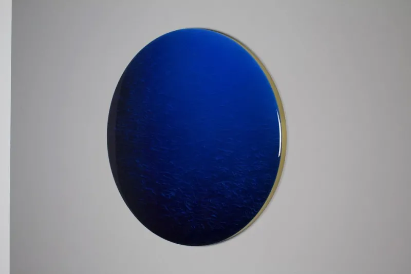 New Pamono Two Kinds of People Minimalistic Round Artwork by Corine Vanvoorbergen