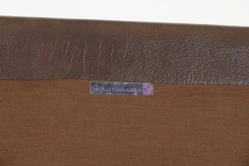Clearance Pamono Two-Seater Sofa in Leather from Vemb, 1980s