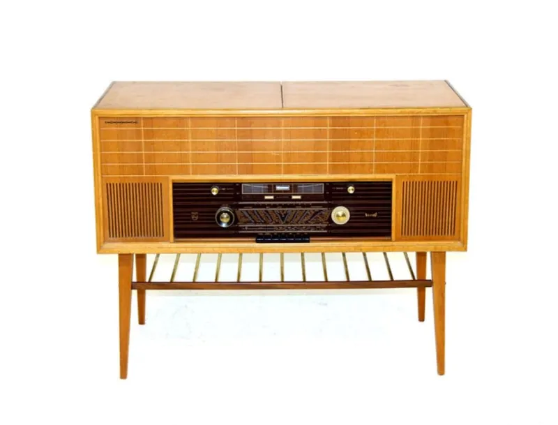 Clearance Pamono Type F6S 04AR Radio Cabinet from Philips, 1950s