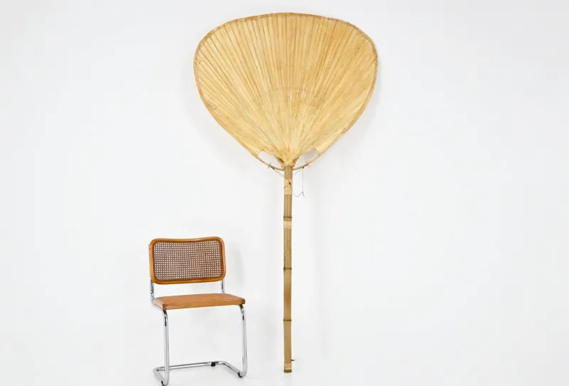 Pamono Uchiwa Floor Lamp by Ingo Maurer for Design M, 1970s> Floor Lamps
